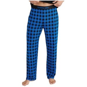 Tommy John Blue Plaid Pajama Pants, Size Medium